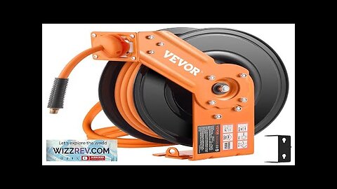 VEVOR Retractable Air Hose Reel 3/8 IN x 50FT Rubber Air Hose Review