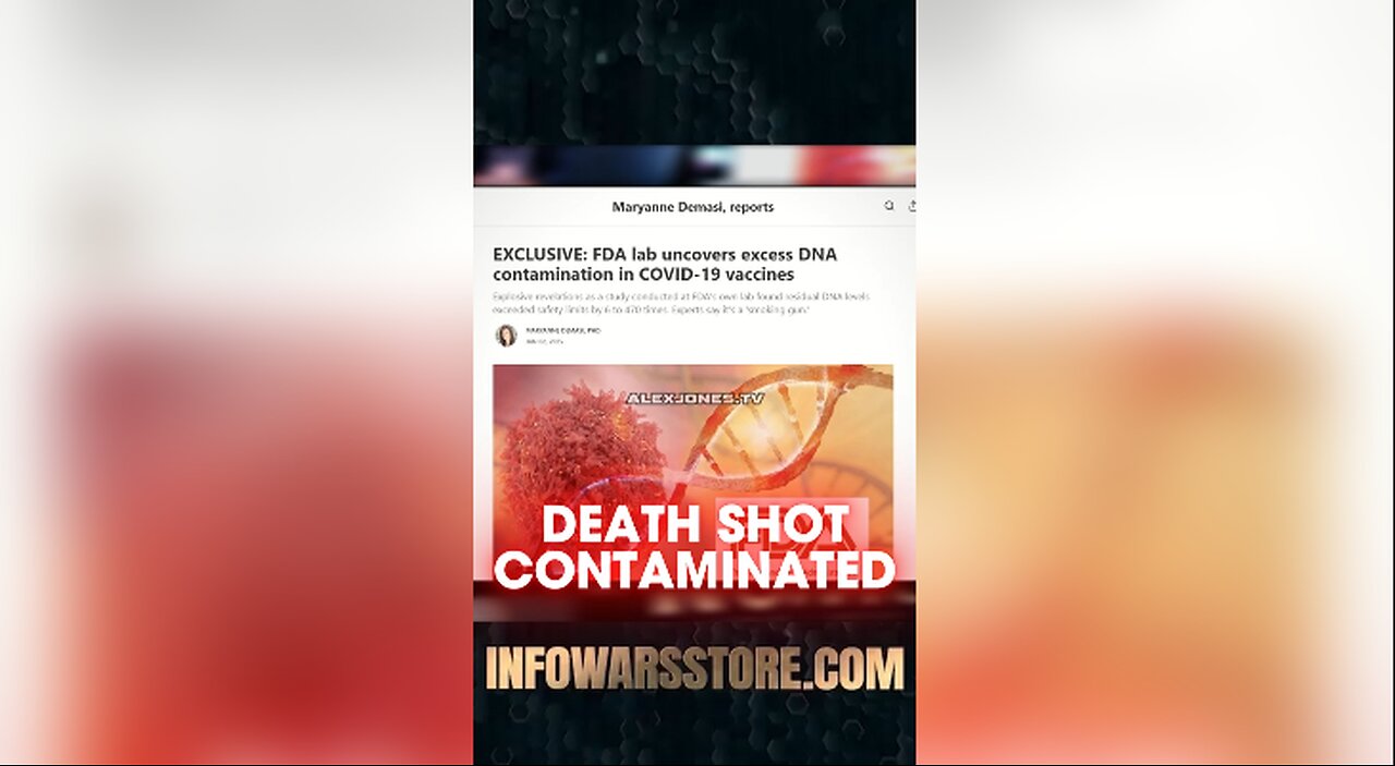 Harrison Smith: FDA Finds Covid Death Shots Contaminated With DNA - 1/3/25