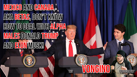 MEXICO and CANADA, aka BETAS, don’t know how to deal with ALPHA MALES Donald TRUMP and ELON Musk!