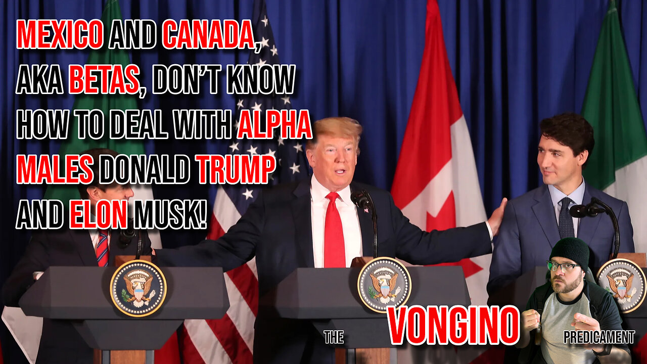 MEXICO and CANADA, aka BETAS, don’t know how to deal with ALPHA MALES Donald TRUMP and ELON Musk!