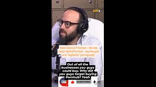 Jewish Rabbi said the reason he bought PornHub was "to legitimize pornography".