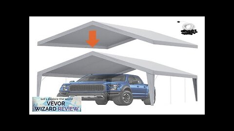 VEVOR Carport Replacement Canopy Cover 13 x 20 ft Garage Top Tent Review