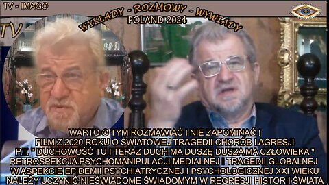 DUCHOWOŚĆ TU I TERAZ DUCH MA DUSZE DUSZA MA CZŁOWIEKA. FILM O ŚWIATOWEJ TRAGEDII CHORÓB I AGRESJI.