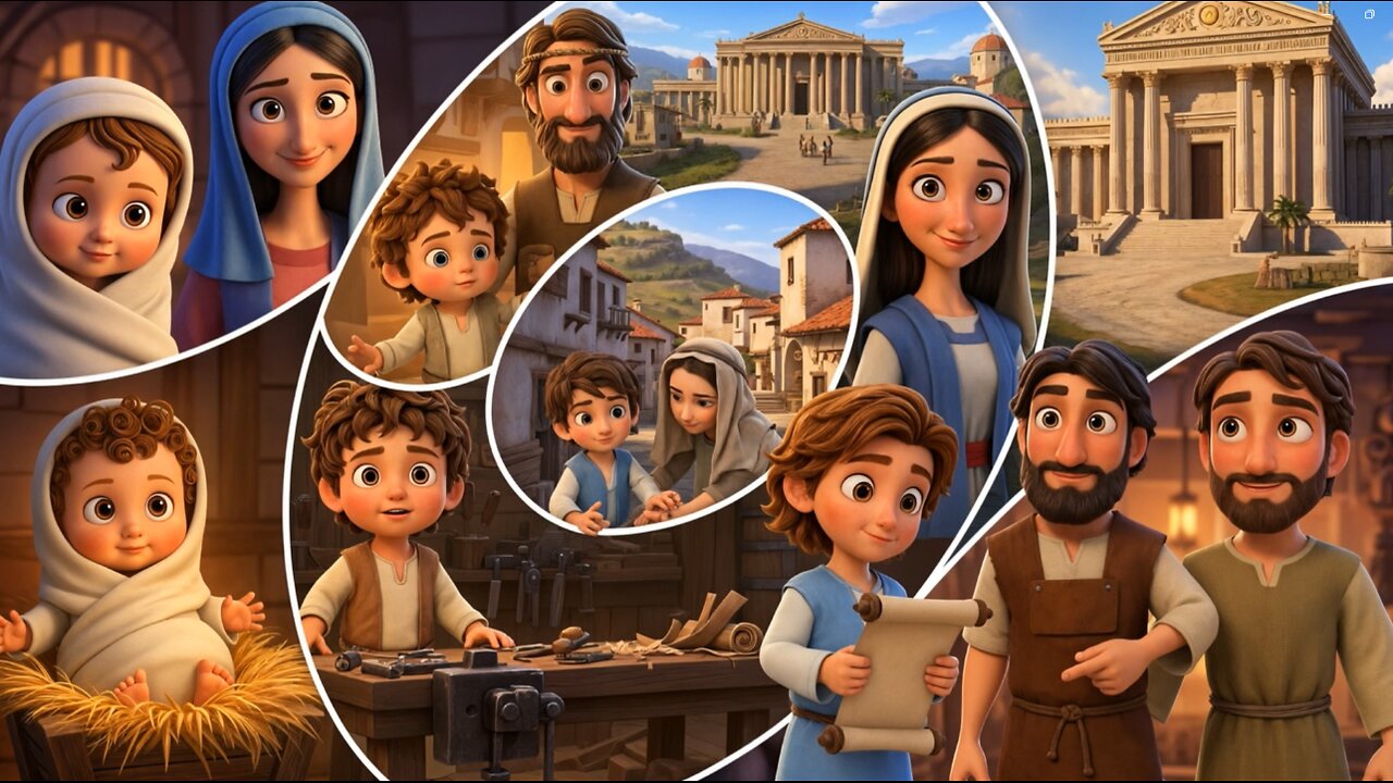 Jesus As a Child Animation