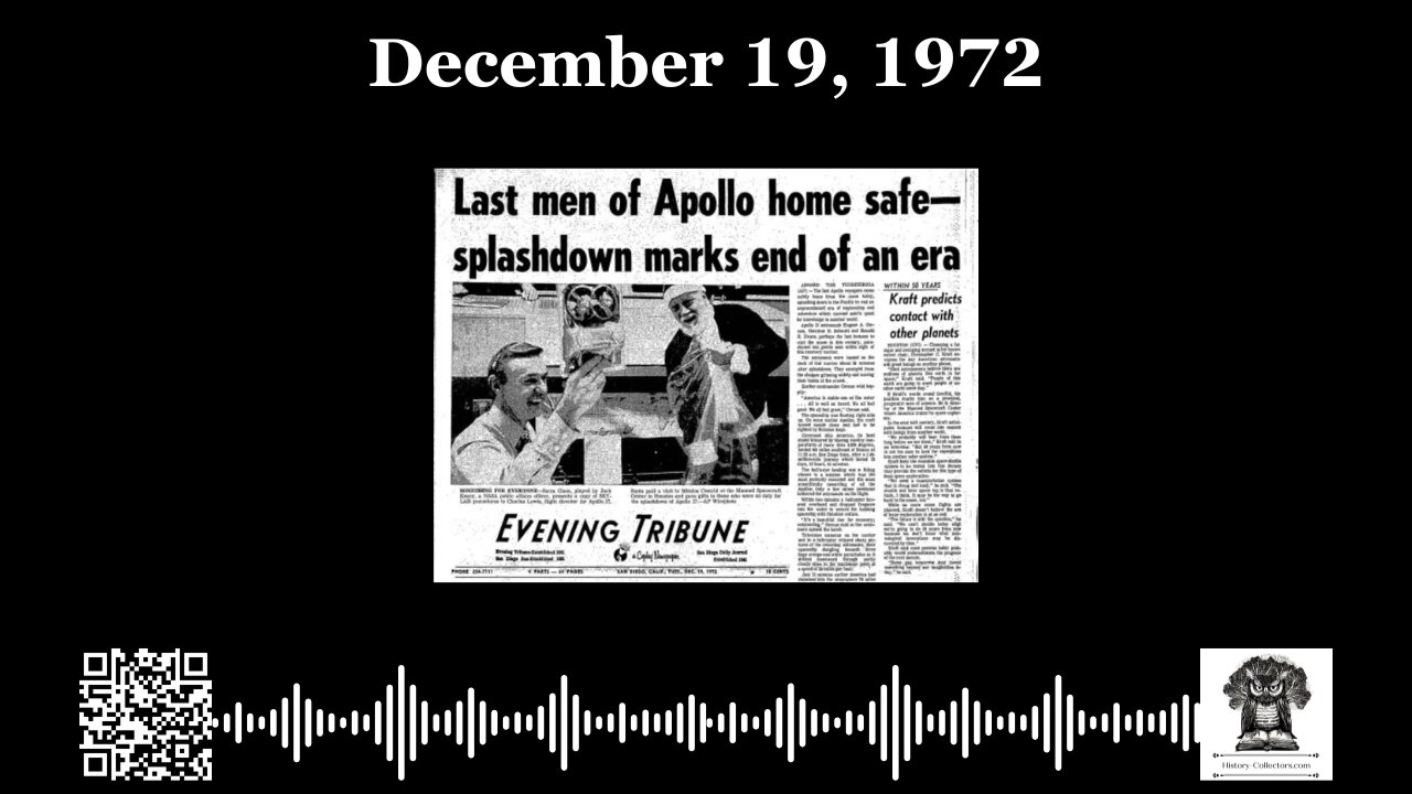 #OnThisDay December 19, 1972: Final Footsteps