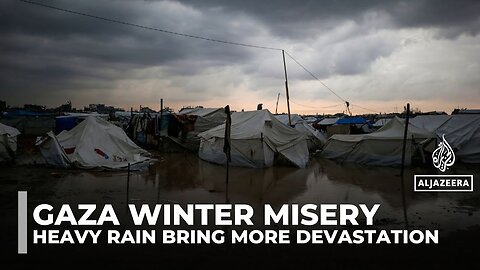 Severe weather batters Gaza as displaced Palestinians struggle to survive