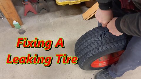 Finding & Plugging A Tiny Leak In A Tire