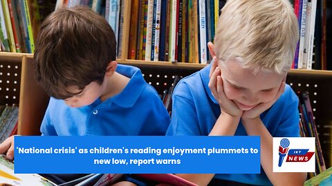 Concerns of 'national crisis' after sharp drop in children reading for pleasure