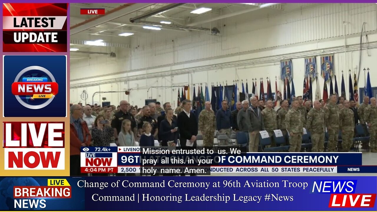 Change of Command Ceremony at 96th Aviation Troop Command | Honoring Leadership Legacy #News
