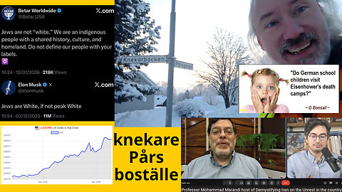 Tält det nya korset? Reza Pahlavi älskade Hitler. Styrräntebluffen, alternativ. Betar mot Elon Musk