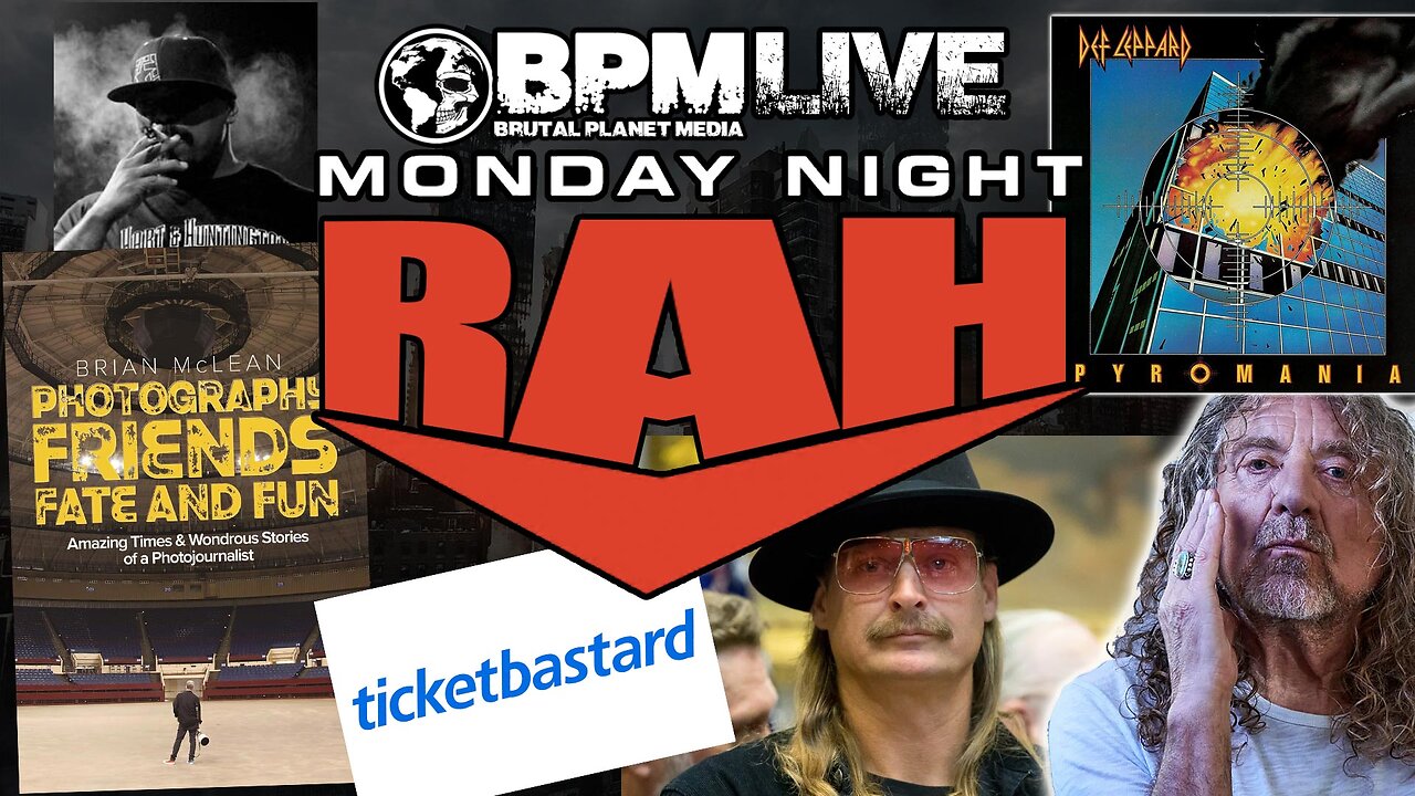 Robert Plant, Def Leppard, Kid Rock, Photojournalist Brian McLean, Lost Prophets Update