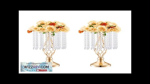 VEVOR 20PCS 43cm/16.9” Tall Crystal Wedding Flower Stand Vase for Party Decor Review