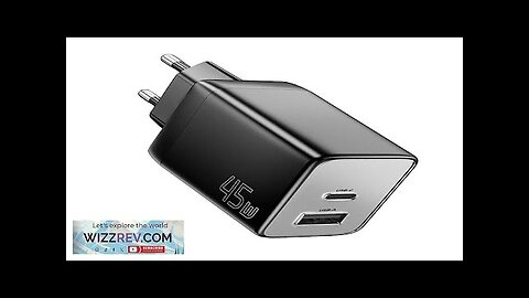 GaN Tech ESSAGER ES-CD40 45W 2-Port USB PD Charger USB-A+USB-C PD3.0 QC4.0 Review