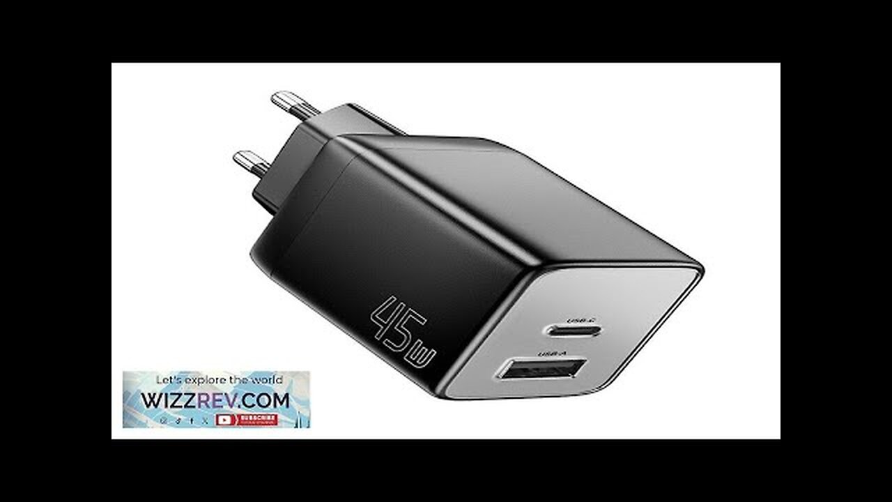 GaN Tech ESSAGER ES-CD40 45W 2-Port USB PD Charger USB-A+USB-C PD3.0 QC4.0 Review