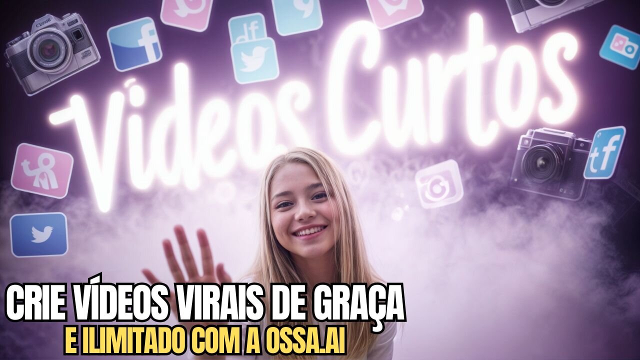 CRIE PEQUENOS VÍDEOS VIRAIS ILIMITADOS E DE GRAÇA - PLATAFORMA OSSA.AI