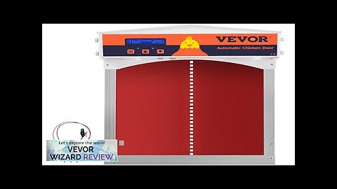 VEVOR Automatic Chicken Coop Door Auto Open/Close Gear Lifter Galvanized Poultry Gate Review