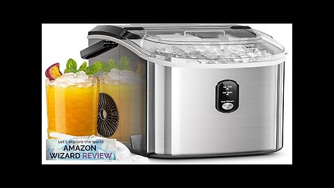 AGLUCKY Nugget Ice Makers CountertopPortable Pebble Ice Maker Machine with Soft Chewable Review