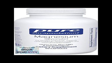 Pure Encapsulations Magnesium (Glycinate) Supplement to Support Stress Relief Sleep Heart Review