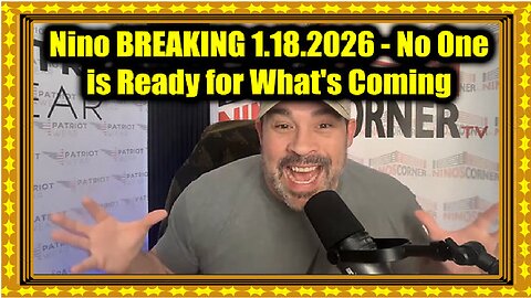 David Nino Rodriguez BREAKING 1.18.26 - No One Is Ready For What's Coming