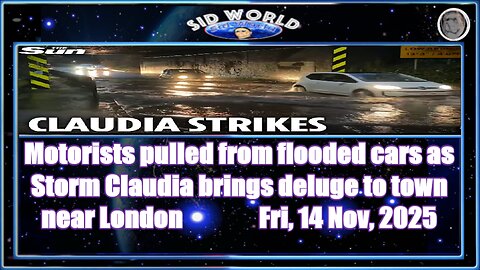 Motorists pulled from flooded cars as Storm Claudia brings deluge to town near London