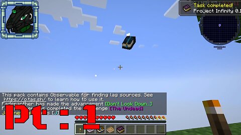 Infinity Project 0.1 version Pt 1 {Just showing how I came to land on this modpack and 1 hour of it}