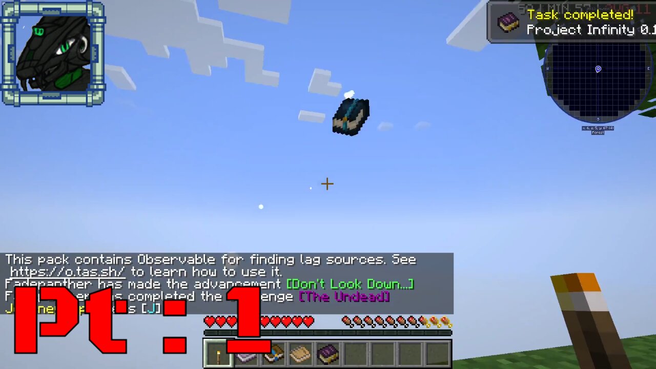 Infinity Project 0.1 version Pt 1 {Just showing how I came to land on this modpack and 1 hour of it}