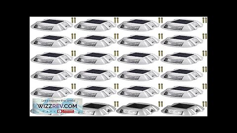 VEVOR Driveway Lights 24-Pack Solar Driveway Lights Bright White with Screw Solar Review