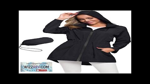 Avoogue Women's Long Raincoat with Hood Outdoor Lightweight Windbreaker Rain Jacket Review