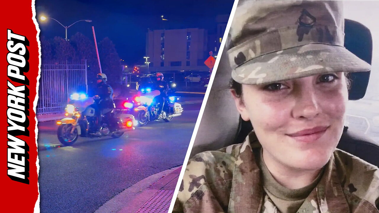 Honor escort for National Guard member killed in DC shooting leaves hospital