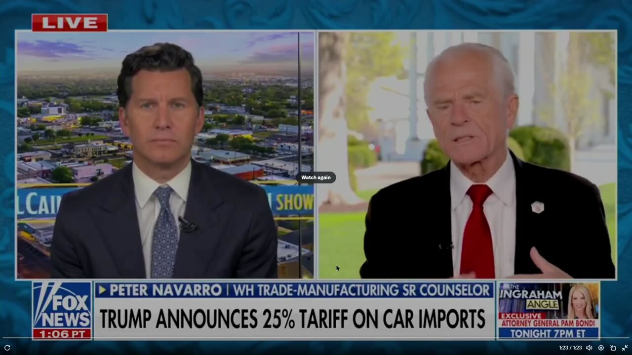Trump's man Navarro on Auto Tariffs and Trump's new policy to help America