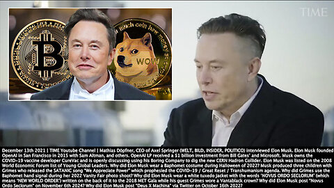 Money | "My Understanding of the Money System At a Fundamental Level, There Are Very Few People That Understand It Better Than Me. DOGE Coin Is Better Suited for Transactions (Than Bitcoin)." - Elon Musk (12/13/2021)