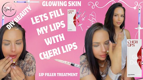 At home LIP FILLER Cheri Lips tinted red filler