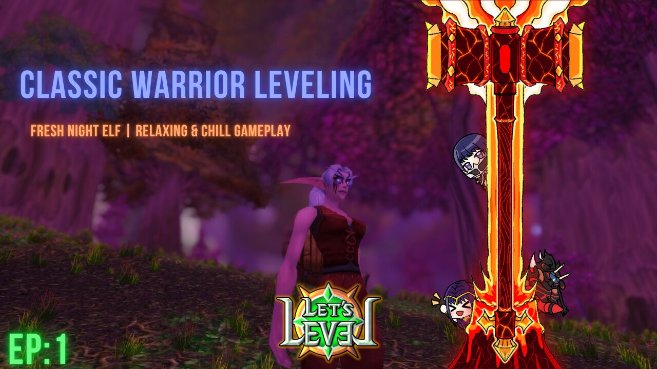 World of Warcraft Classic Anniversary Warrior Leveling | Teldrassil | Chill & Relaxing Gameplay