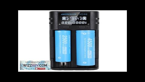 Astrolux® VC02 Intelligent 2-Slot LCD Battery Charger Type-C 2A Quick Charge Mix-charging Review