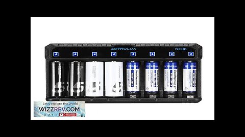 Astrolux® NC08 8 Slot Intelligent Type-C 2A Charger For 1.2V Ni-MH/Ni-Cd AA Review