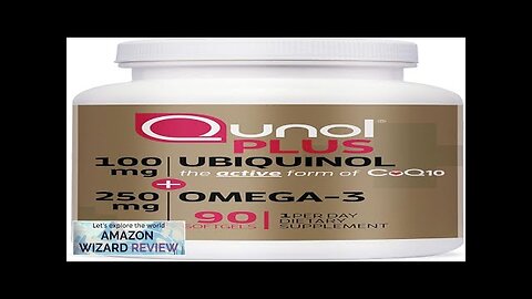 Qunol Plus Ubiquinol with Omega-3 Fish Oil Antioxidant Supplement for Heart Review