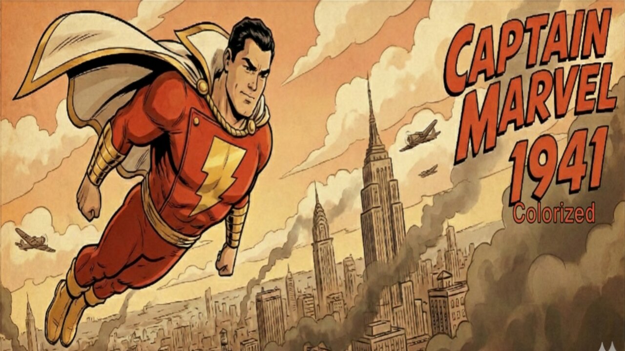 Captain Marvel 1941 Colorized