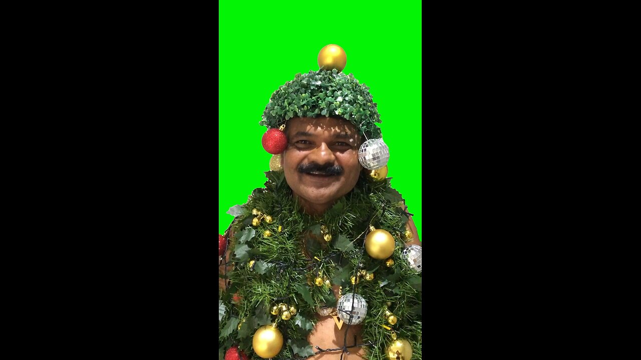 Merry Christmas Indian Guy | Green Screen