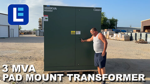 3 MVA Pad Mount Transformer - 46000V Delta Primary, 13800Y/7968 Wye-N Secondary - ONAN/Bell Green