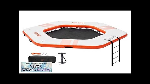 VEVOR Inflatable Floating Dock ø8.5FT Inflatable Dock Platform with ø5FT Trampoline Mesh Review