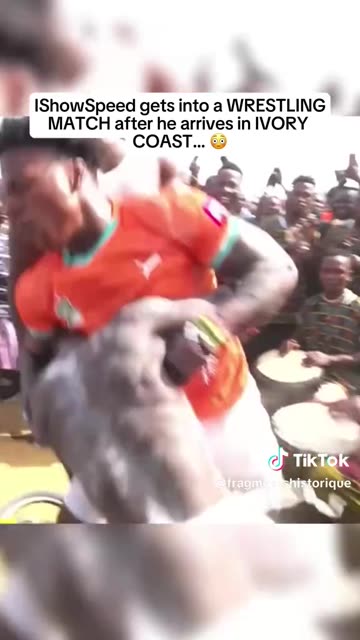 IShowSpeed gets into a WRESTLING MATCH after he arrives in IVORY COAST
