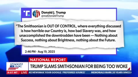 Almost every Smithsonian exhibit pushes a political narrative - Lindsey Halligan - National Report