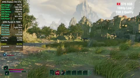 Avowed RX 7800 XT, RX 580, RX 570, RTX 4060, RTX 3050, GTX 1060, GTX 1650, GTX 1050 Ti TEST