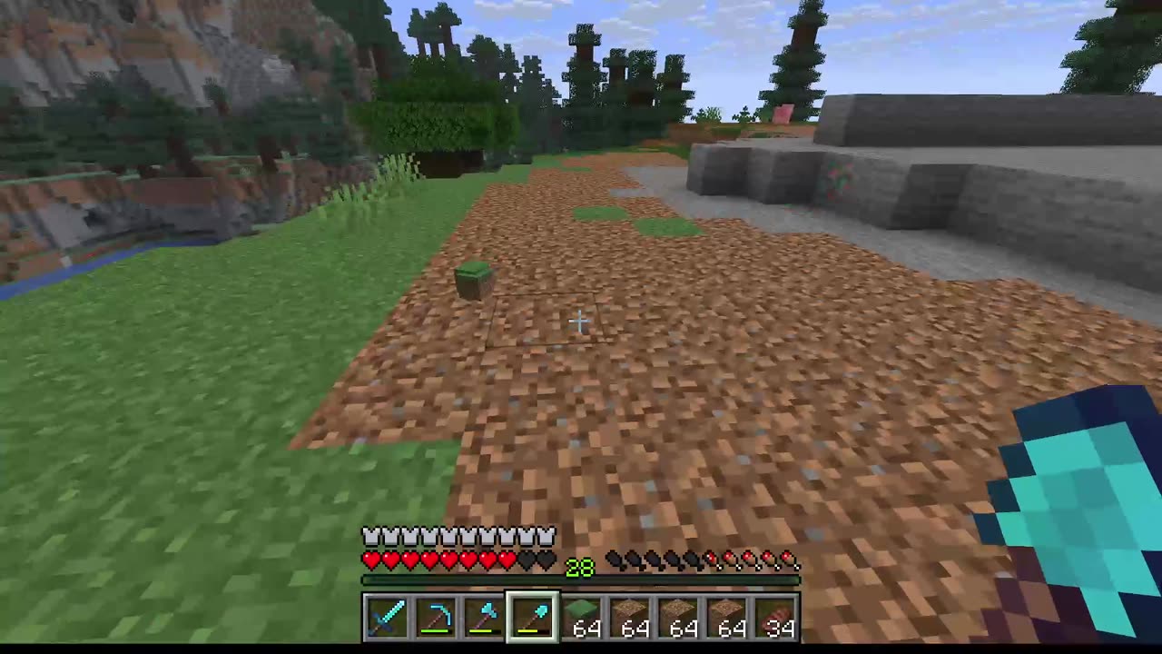 Minecraft. Hanging out with Havoc. Prepping Land.