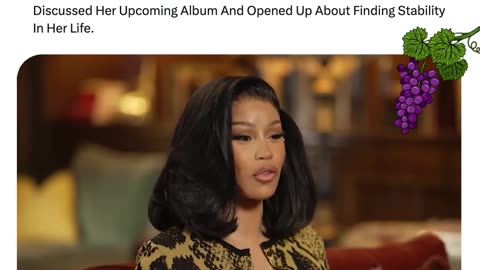 Cardi B Reveals Pregnancy With NFL Star Stefon Diggs On CBS, Discusses New Album, Finding Stability.