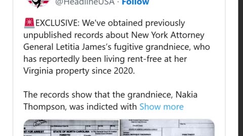 EXCLUSIVE: Letitia James’s Fugitive Relative Was Arrested for Spitting on a Cop