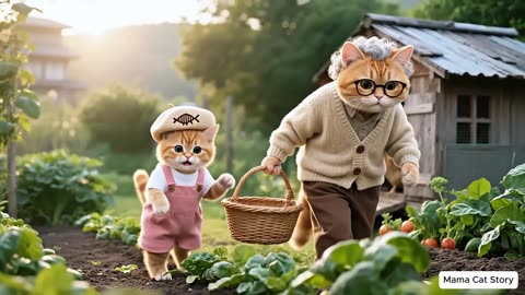 Ginger Kitten Misses Mama Cat 💔, Until Grandma’s Warm Hug 🐾🥰 _ Funny Cat Videos