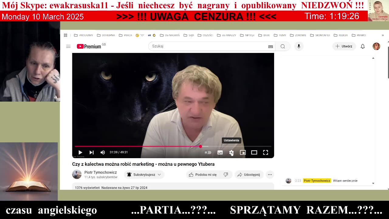 5019 - Tymochowicz, qLogos, @SkandalistaPiotrP i ja - WERYFIKACJA 👮♀️ - 09-10.03.2025