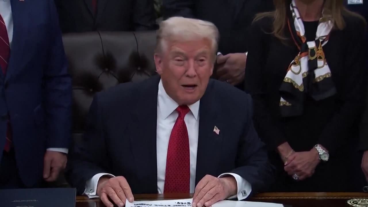 BACK IN BUSINESS: Trump Delivers Remarks After Signing Bill to Reopen Government