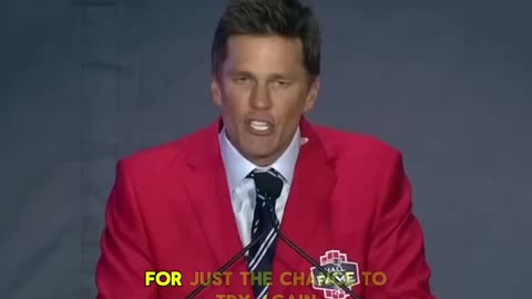 Tom Brady: "To be successful at anything, You just have to be consistent